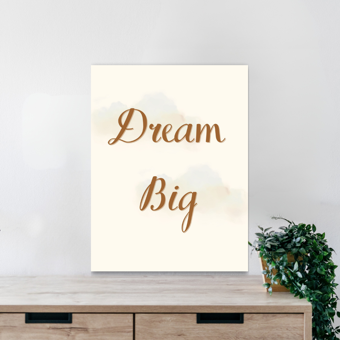 Dream Big Wall Art (Neutral)